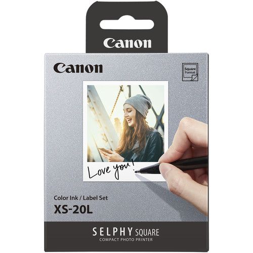 캐논 Canon SELPHY Color Ink & Label XS-20L Set (20 Sheets)