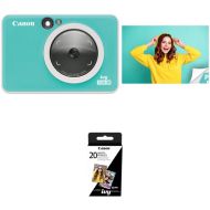 Canon IVY CLIQ2 Instant Camera/Printer with 20 Sheets of Paper Kit (Turquoise)