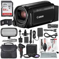 [아마존베스트]Canon Vixia HF R800 HD Camcorder (Black) Deluxe Bundle W/Camcorder Case, 64 GB SD Card, 3 Pc. Filter Kit, LED Light Kit, and Xpix Cleaning Accessories