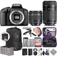[아마존베스트]Canon EOS Rebel T7i DSLR Camera with 18-55mm is STM & 55-250mm Lenses Kit w/Advanced Photo & Travel Bundle - Includes Canon USA Warranty, Altura Photo Backpack, SanDisk 64gb SD Car