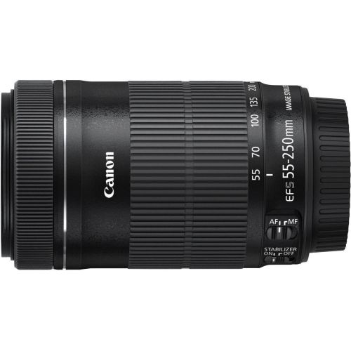 캐논 [아마존베스트]Canon EF-S 55-250mm f/4-5.6 IS STM Telephoto Zoom Lens International Version (No Warranty)