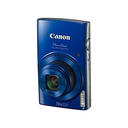캐논 [아마존베스트]Canon PowerShot ELPH 190 Digital Camera w/ 10x Optical Zoom and Image Stabilization - Wi-Fi & NFC Enabled (Blue)