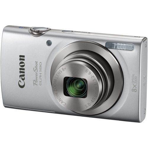 캐논 [아마존베스트]Canon PowerShot ELPH 180 20 MP Digital Camera (Silver) w/ 32GB Accessory Bundle