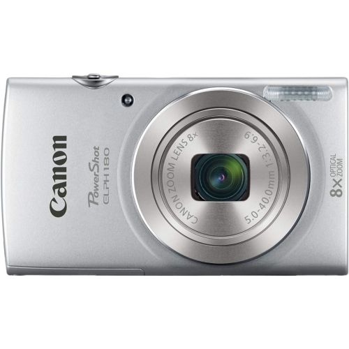 캐논 [아마존베스트]Canon PowerShot ELPH 180 20 MP Digital Camera (Silver) w/ 32GB Accessory Bundle