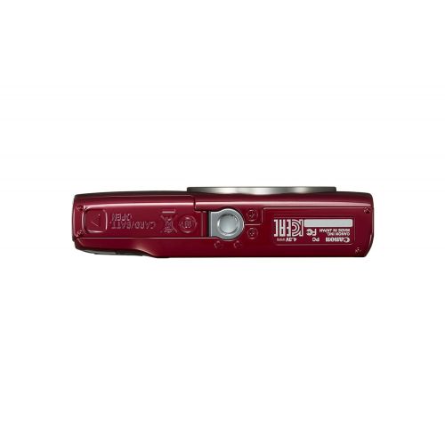 캐논 Canon PowerShot ELPH 180 Digital Camera w/Image Stabilization and Smart AUTO Mode (Red)