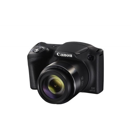 캐논 Canon PowerShot SX420 Digital Camera w/ 42x Optical Zoom - Wi-Fi & NFC Enabled (Black)