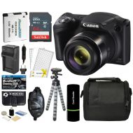 Canon PowerShot SX420 IS Digital Camera (Black) with 20MP, 42x Optical Zoom, 720p HD Video & Built-In Wi-Fi + 64GB Card + Reader + Grip + Spare Battery and Charger + Tripod + Compl