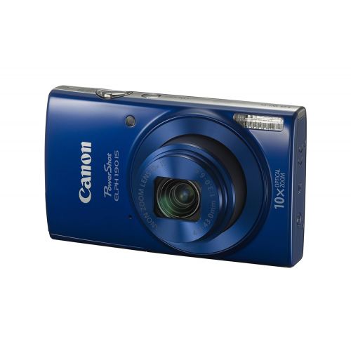 캐논 Canon PowerShot ELPH 190 Digital Camera w/ 10x Optical Zoom and Image Stabilization - Wi-Fi & NFC Enabled (Blue)