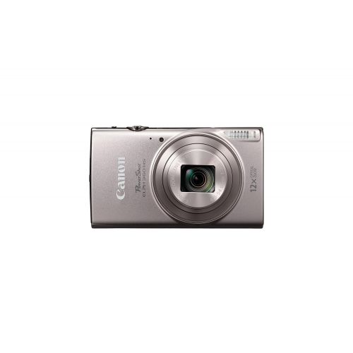 캐논 Canon PowerShot ELPH 360 Digital Camera w/ 12x Optical Zoom and Image Stabilization - Wi-Fi & NFC Enabled (Silver)