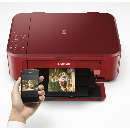 캐논 Canon PIXMA MG3620 Wireless All-In-One Color Inkjet Printer with Mobile and Tablet Printing, Red