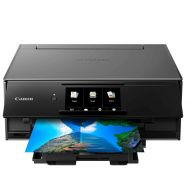 Canon TS9120 Wireless All-in-One Printer with Scanner and Copier: Mobile and Tablet Printing, with AirPrint and Google Cloud Print Compatible, Black, 14.2 x 14.7 x 5.6 Inches