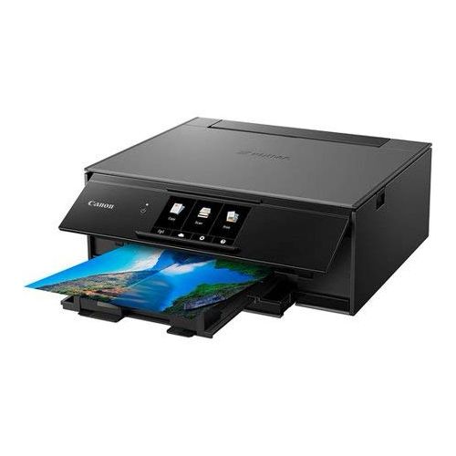 캐논 Canon TS9120 Wireless All-in-One Printer with Scanner and Copier: Mobile and Tablet Printing, with AirPrint and Google Cloud Print Compatible, Black, 14.2 x 14.7 x 5.6 Inches