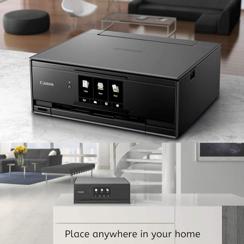 캐논 Canon TS9120 Wireless All-in-One Printer with Scanner and Copier: Mobile and Tablet Printing, with AirPrint and Google Cloud Print Compatible, Black, 14.2 x 14.7 x 5.6 Inches