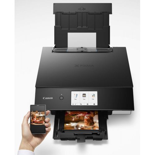 캐논 Canon TS8220 Wireless All in One Photo Printer with Scannier and Copier, Mobile Printing, Black, Amazon Dash Replenishment Ready