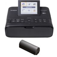 Canon SELPHY CP1300 Compact Photo Printer Battery Bundle (Black)