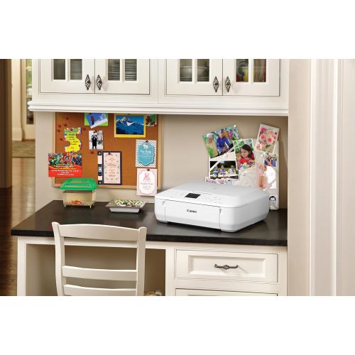 캐논 Canon PIXMA MG5520 Wireless All-In-One Color Photo Printer with Scanner, Copier and Auto Duplex Printing, White (Tablet Ready)