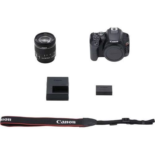 캐논 Canon EOS Rebel SL3 DSLR Camera Bundle with Canon EF-S 18-55mm STM Lens & EF 75-300mm III Lens + 32GB Sandisk Memory + Camera Case + Digital Flash + Accessory Bundle