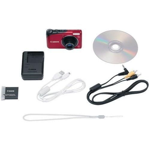 캐논 Canon Powershot A2200 14.1 MP Digital Camera with 4x Optical Zoom (Red)