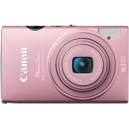 캐논 Canon PowerShot ELPH 110 HS 16.1 MP CMOS Digital Camera with 5x Optical Image Stabilized Zoom 24mm Wide-Angle Lens and 1080p Full HD Video Recording (Pink)