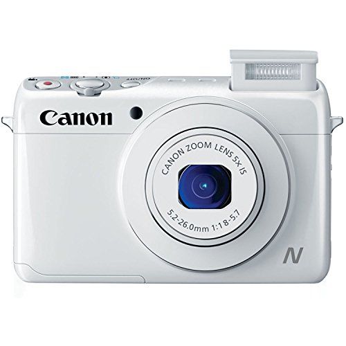 캐논 Canon PowerShot N100 HS 12.1MP Digital Camera - Wi-Fi Enabled (White)