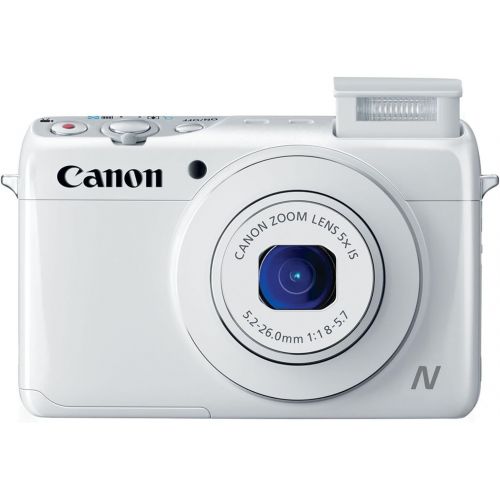 캐논 Canon PowerShot N100 HS 12.1MP Digital Camera - Wi-Fi Enabled (White)