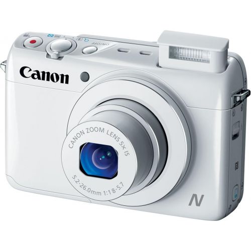 캐논 Canon PowerShot N100 HS 12.1MP Digital Camera - Wi-Fi Enabled (White)