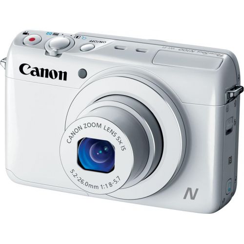 캐논 Canon PowerShot N100 HS 12.1MP Digital Camera - Wi-Fi Enabled (White)