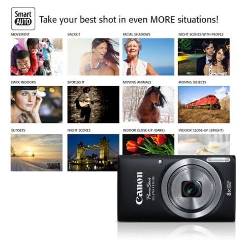 캐논 Canon PowerShot Elph 115 16MP Digital Camera with 2.7-Inch LCD (Black) (OLD MODEL)