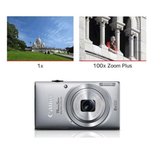 캐논 Canon PowerShot ELPH 115 16MP Digital Camera (Silver) (OLD MODEL)