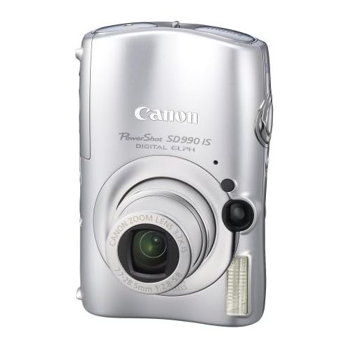 캐논 Canon Powershot SD990IS 14.7MP Digital Camera with 3.7x Optical Image Stabilized Zoom (Silver)