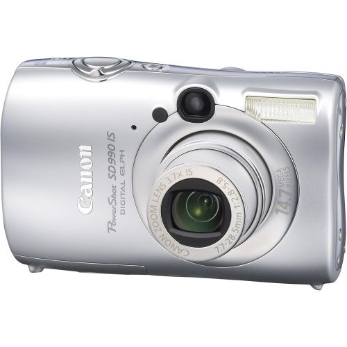 캐논 Canon Powershot SD990IS 14.7MP Digital Camera with 3.7x Optical Image Stabilized Zoom (Silver)