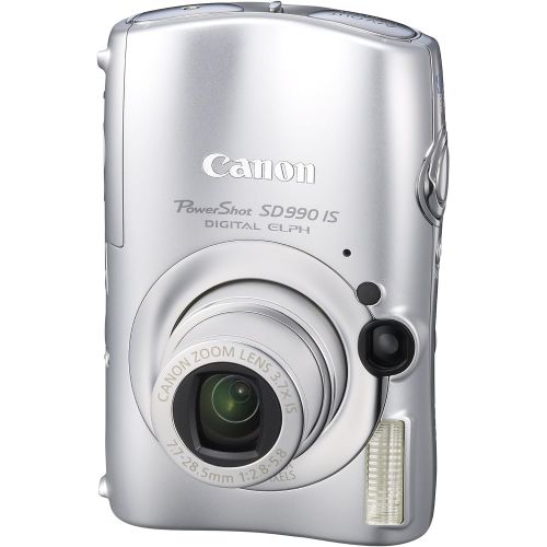 캐논 Canon Powershot SD990IS 14.7MP Digital Camera with 3.7x Optical Image Stabilized Zoom (Silver)