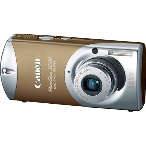 캐논 Canon Powershot SD30 5MP Digital Elph Camera with 2.4x Optical Zoom (Glamour Gold)