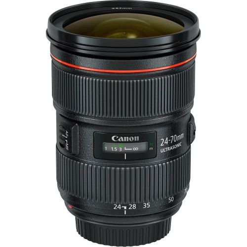 캐논 Canon EF 24-70mm f/2.8L II USM Lens (5175B002) with Professional Bundle Package Deal Kit for Canon EOS Includes: DSLR Sling Backpack, 9PC Filter Kit, Sandisk 32GB SD + More