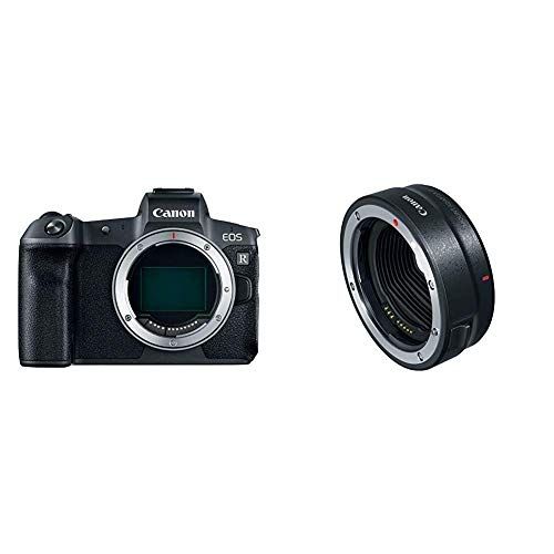 캐논 Canon EOS R Mirrorless Digital Camera (Body Only)+ Mount Adapter EF-EOS R (International Model)