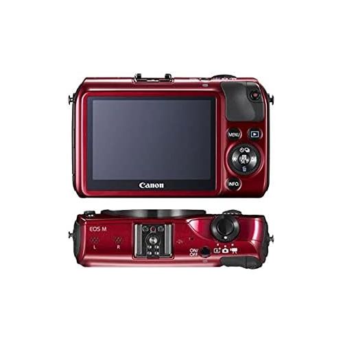 캐논 Canon EOS M Compact System Camera -Red- Body Only International Model (No Warranty)