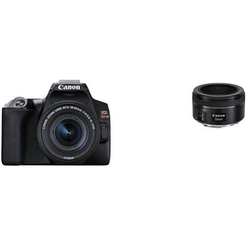 캐논 Canon EOS REBEL SL3 (BK) + EF-S18-55mm f/4-5.6 IS STM kit With EF 50mm f/1.8 STM Lens