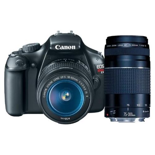 캐논 Canon EOS Rebel T3 12.2 MP CMOS Digital SLR with 18-55mm IS II Lens + Canon EF 75-300mm f/4-5.6 III Telephoto Zoom Lens (Discontinued by Manufacturer)