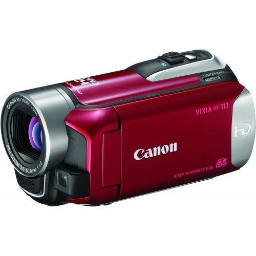 캐논 Canon VIXIA HF R10 Full HD Camcorder w/8GB Flash Memory (Red) (Discontinued by Manufacturer)