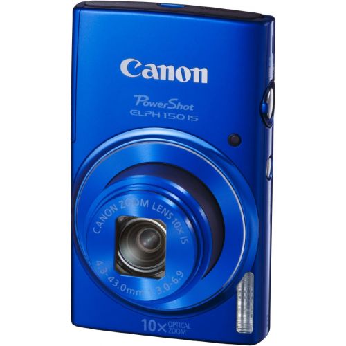 캐논 Canon PowerShot ELPH 150 IS Digital Camera (Blue)