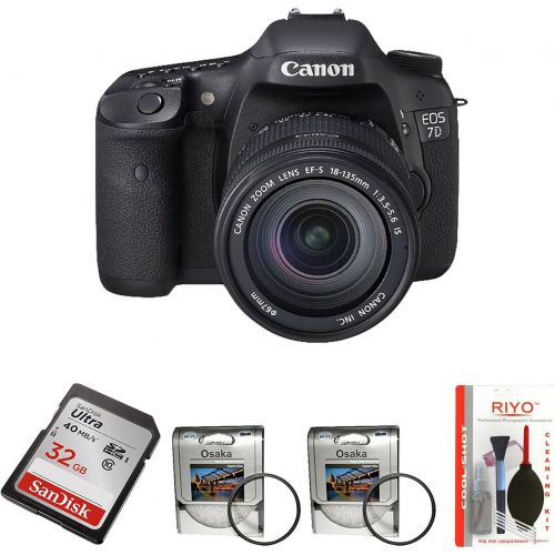 캐논 Canon EOS 7D 18 MP CMOS Digital SLR Camera with 18-135mm f/3.5-5.6 IS UD Lens (discontinued by manufacturer)