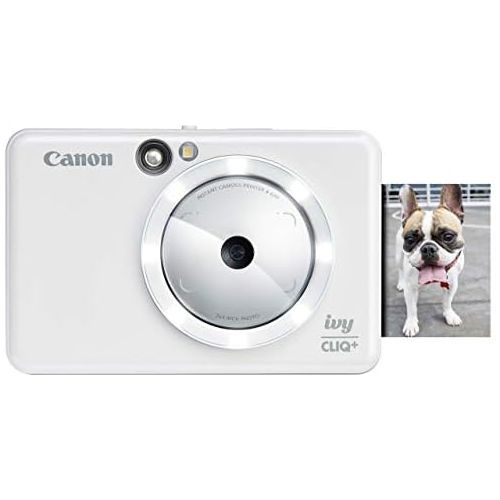 캐논 Canon IVY CLIQ+ Instant Camera Printer,Smartphone Photo Printer Via Bluetooth(R), Pearl White