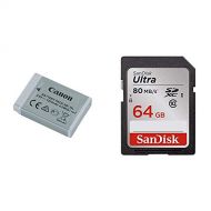 Canon Battery Pack NB-13L & SanDisk 64GB Ultra SDXC UHS-I Memory Card SDSDUNC-064G-GN6IN