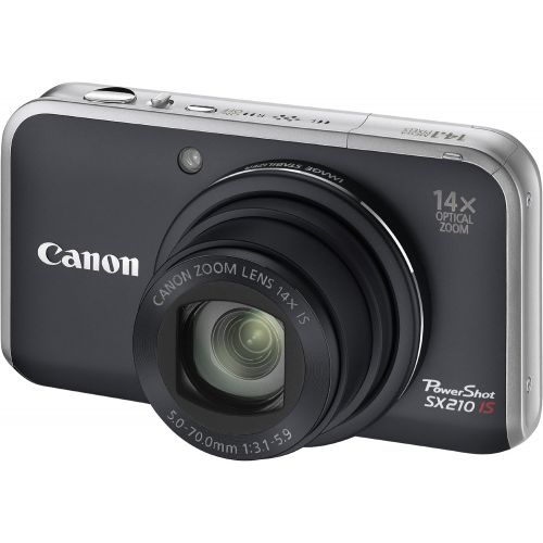 캐논 Canon PowerShot SX210 IS Digital Camera (Black) 4246B001, 14.1 Megapixel, 14x...