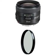 Canon EF 35mm f/2 IS USM Wide-Angle Lens w/ B+W 67mm HTC Kaesemann Circular Polarizer