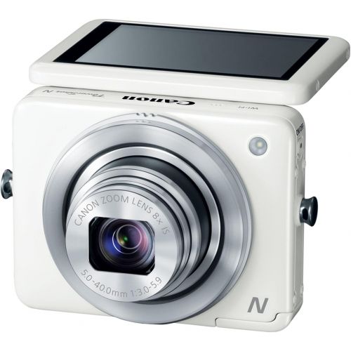 캐논 Canon PowerShot N 12.1 MP CMOS Digital Camera with 8x Optical Zoom and 28mm Wide-Angle Lens (White)