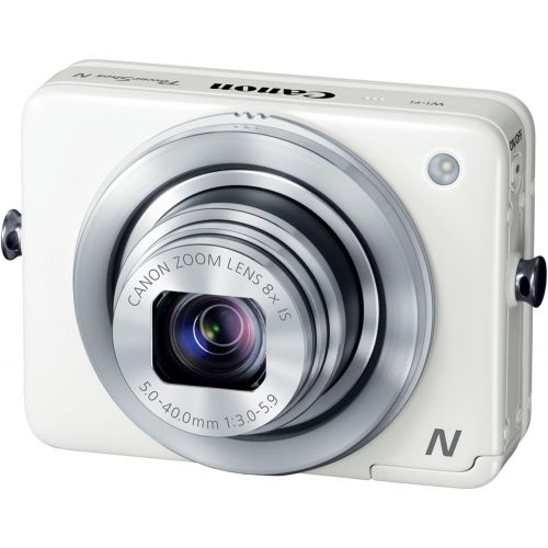 캐논 Canon PowerShot N 12.1 MP CMOS Digital Camera with 8x Optical Zoom and 28mm Wide-Angle Lens (White)