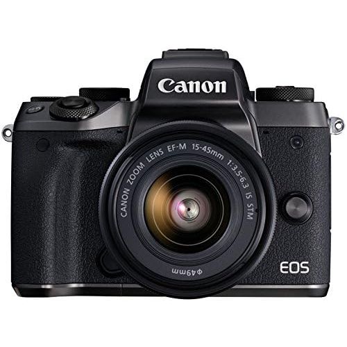 캐논 Canon EOS M5 Mirrorless Camera Kit 15-45mm Lens Kit - Wi-Fi Enabled & Bluetooth