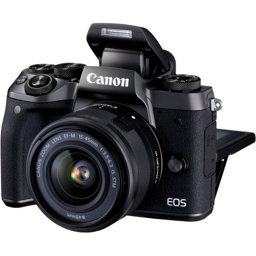 캐논 Canon EOS M5 Mirrorless Camera Kit 15-45mm Lens Kit - Wi-Fi Enabled & Bluetooth