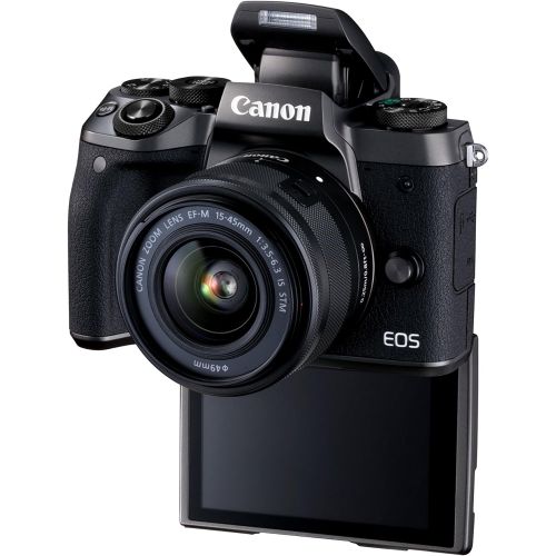 캐논 Canon EOS M5 Mirrorless Camera Kit 15-45mm Lens Kit - Wi-Fi Enabled & Bluetooth